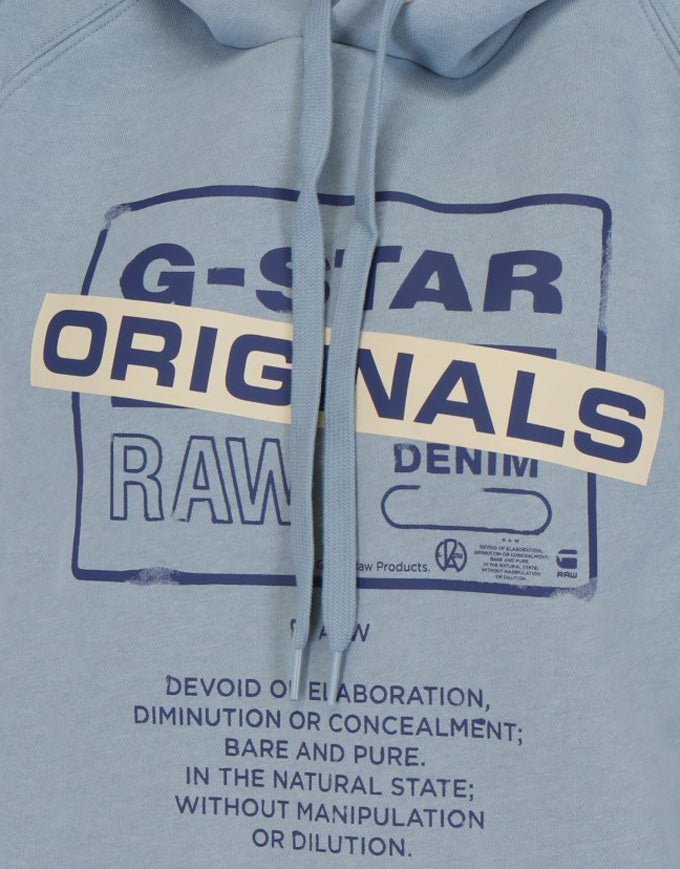 G-STAR RAW DENIM ORIGINALS LOOSE HOODED SWEAT Damen Sweatshirt - G-Star Raw Denim - SAGATOO - 8719772909092