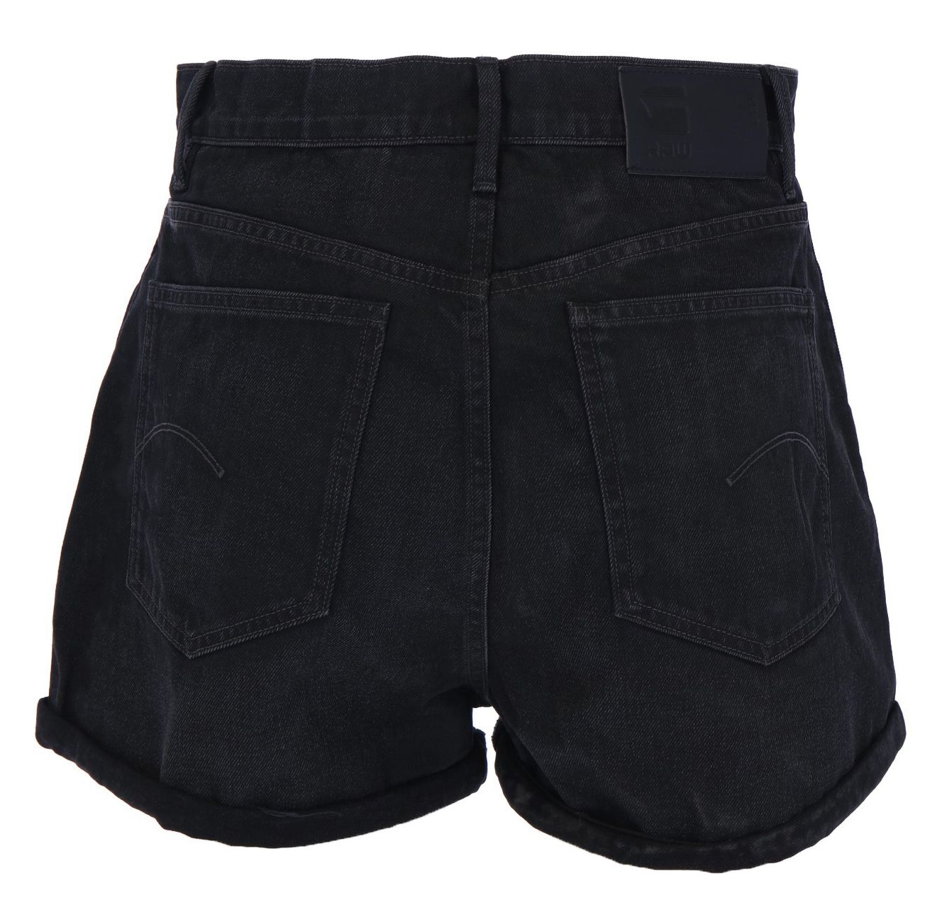 G-STAR RAW DENIM TEDIE SHORT worn in black onyx Damen Shorts - G-Star Raw Denim - SAGATOO - 8719772818455
