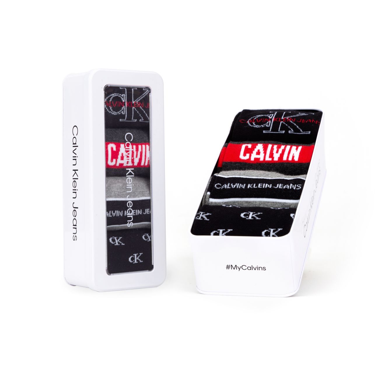 CALVIN KLEIN CK MEN CREW 4PACK SOCKS GIFTBOX Herren Socken Geschenkset