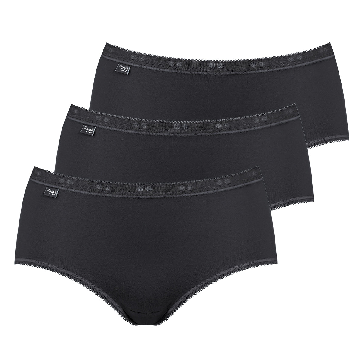 SLOGGI BASIC+ MIDI 3er Pack Damen Slip Extra Soft