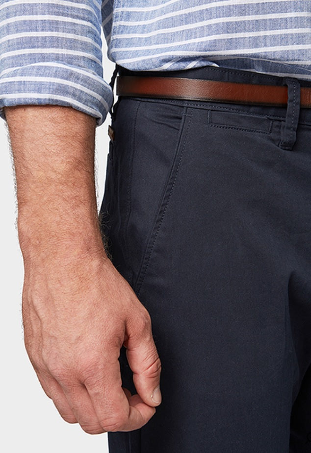 Tom Tailor Travis Herren Chinohose Regular mit Gürtel