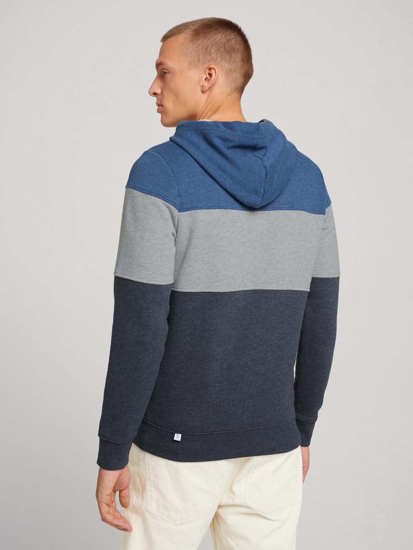 TOM TAILOR CUTLINE HOODIE WITH COLORBLOCK Herren Hoodie