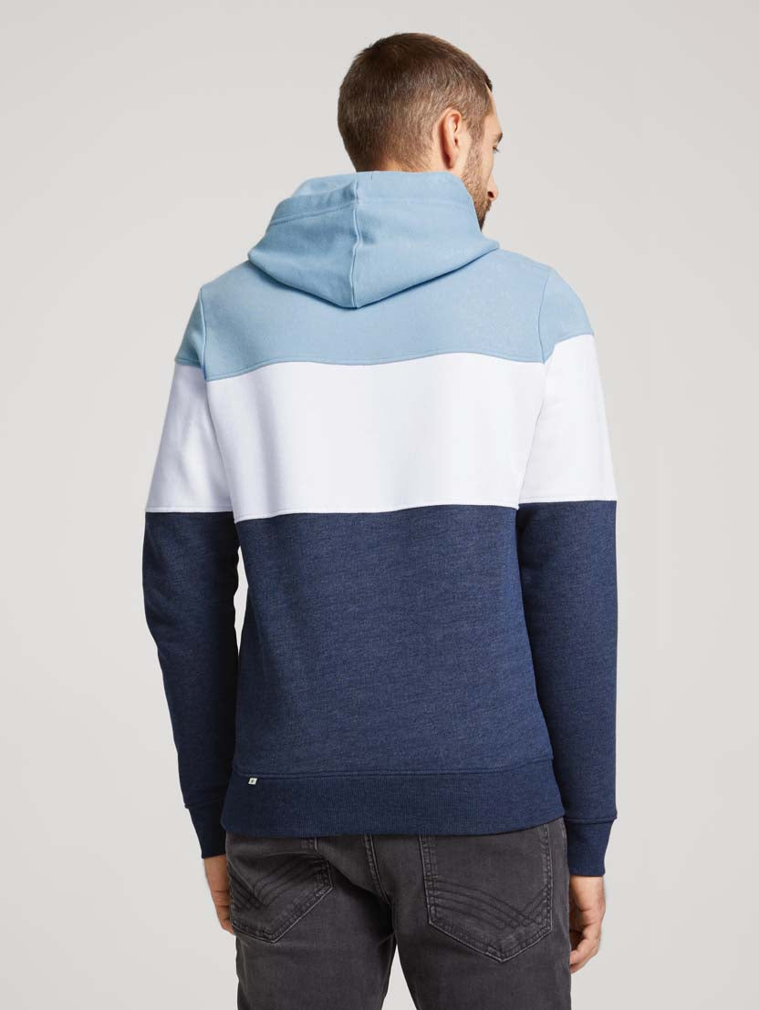 TOM TAILOR CUTLINE HOODIE WITH COLORBLOCK Herren Hoodie