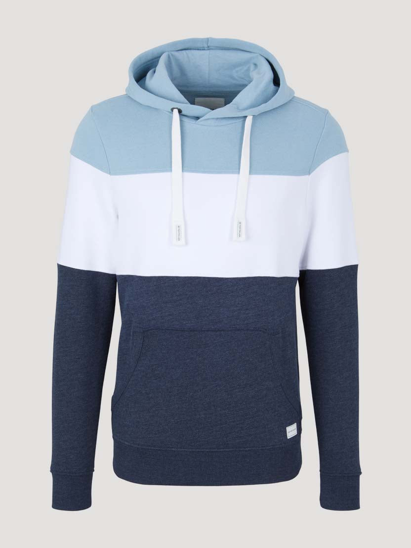 TOM TAILOR CUTLINE HOODIE WITH COLORBLOCK Herren Hoodie
