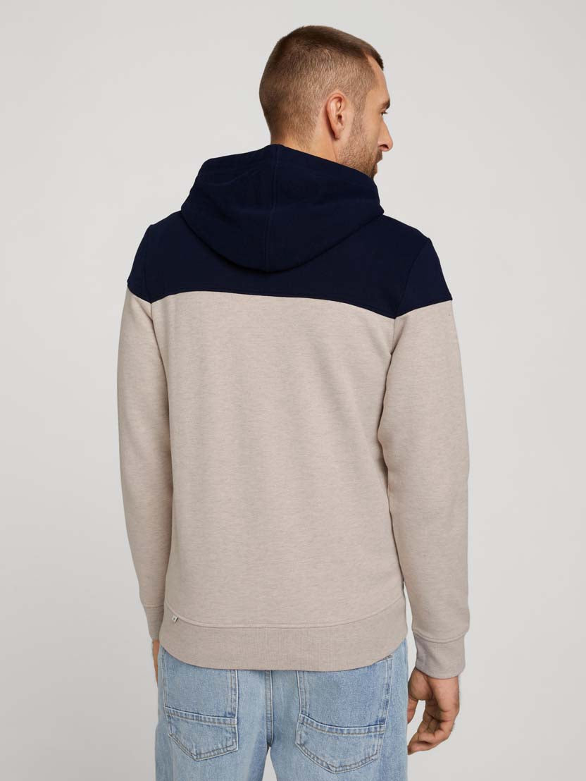 TOM TAILOR COLORBLOCK ZIPPER JACKET Herren Sweatjacket