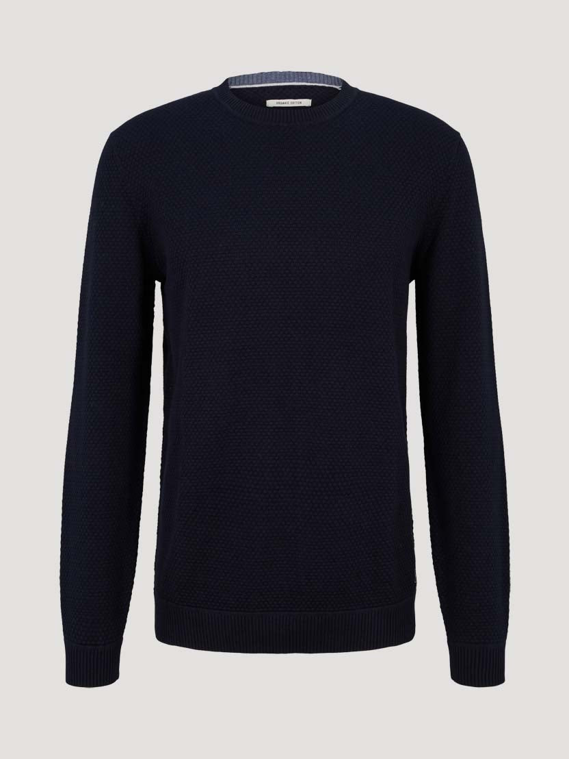 TOM TAILOR BASIC STRUCTURE SWEATER Herren Sweatshirt