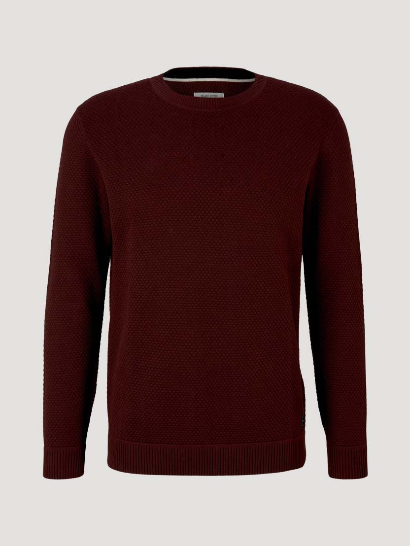 TOM TAILOR BASIC STRUCTURE SWEATER Herren Sweatshirt