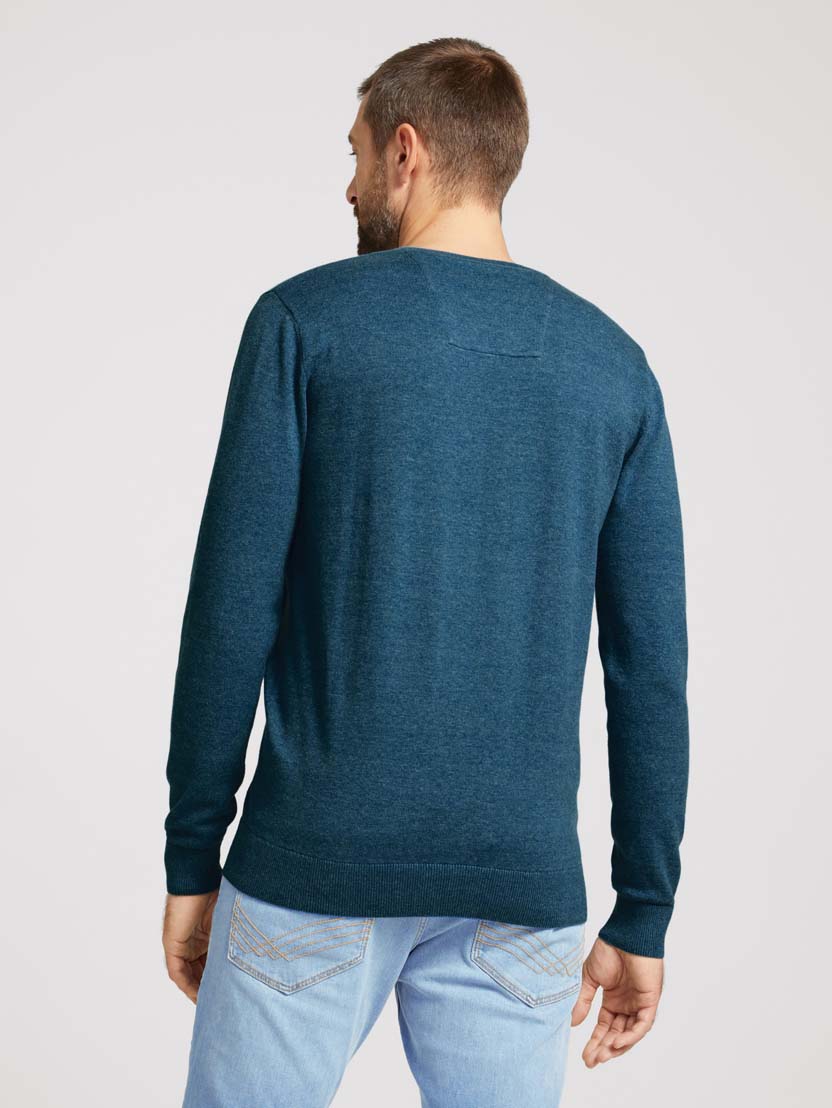 TOM TAILOR BASIC V-NECK SWEATER Herren Strickpullover