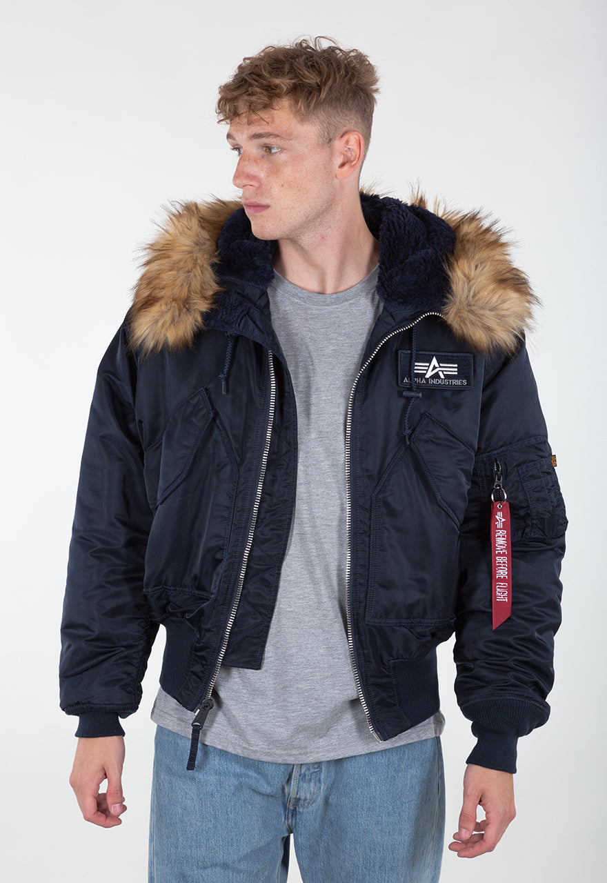 ALPHA INDUSTRIES 45P HOODED Herren Fliegerjacke