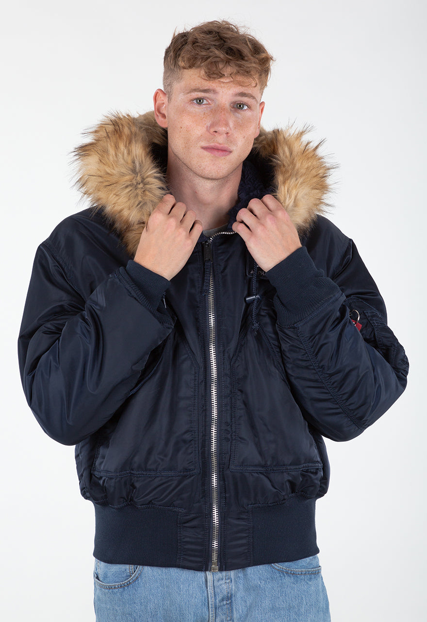 ALPHA INDUSTRIES 45P HOODED Herren Fliegerjacke