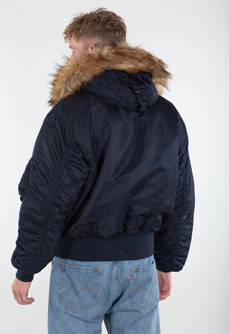 ALPHA INDUSTRIES 45P HOODED Herren Fliegerjacke
