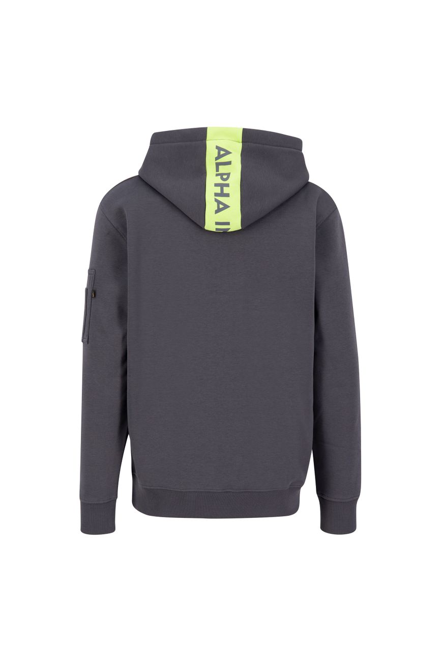 ALPHA INDUSTRIES RED STRIPE HOODY Herren Kapuzenpullover