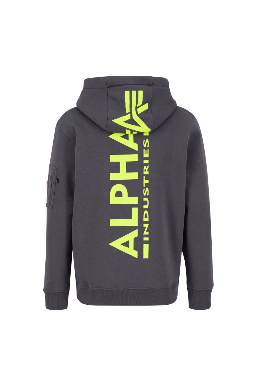 ALPHA INDUSTRIES BACK PRINT HOODY Herren Kapuzenpullover