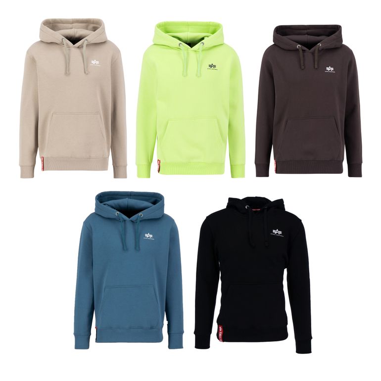 ALPHA INDUSTRIES BASIC HOODY SMALL LOGO Herren Kapuzenpullover