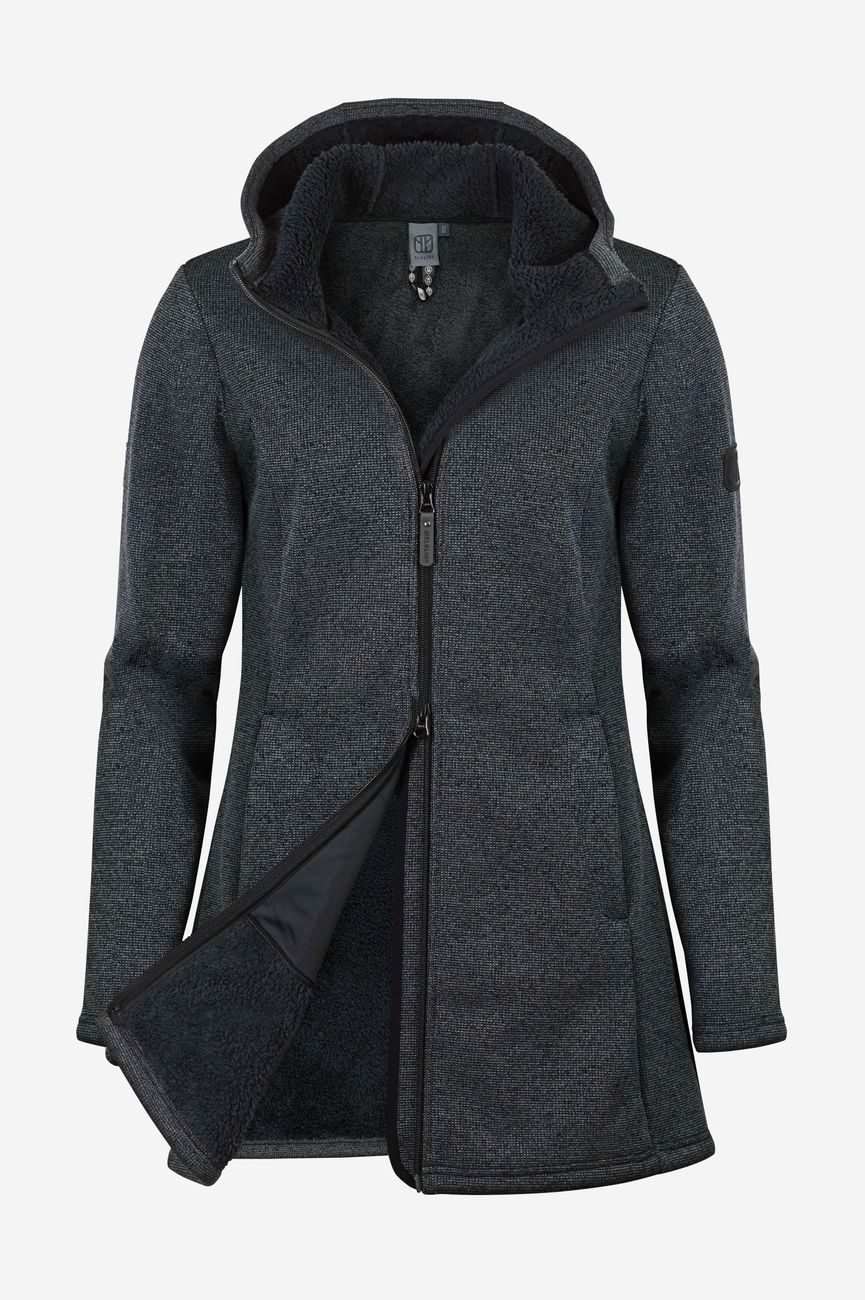 ELKLINE MORNING DEW Damen Winddichter Strick-Fleecemantel