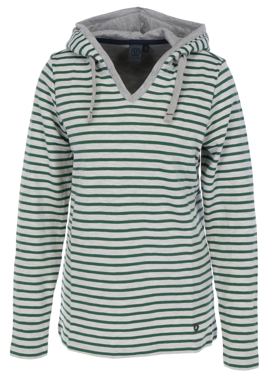 ELKLINE FAVORITE Damen Ringel Sweatpullover mit Kapuze