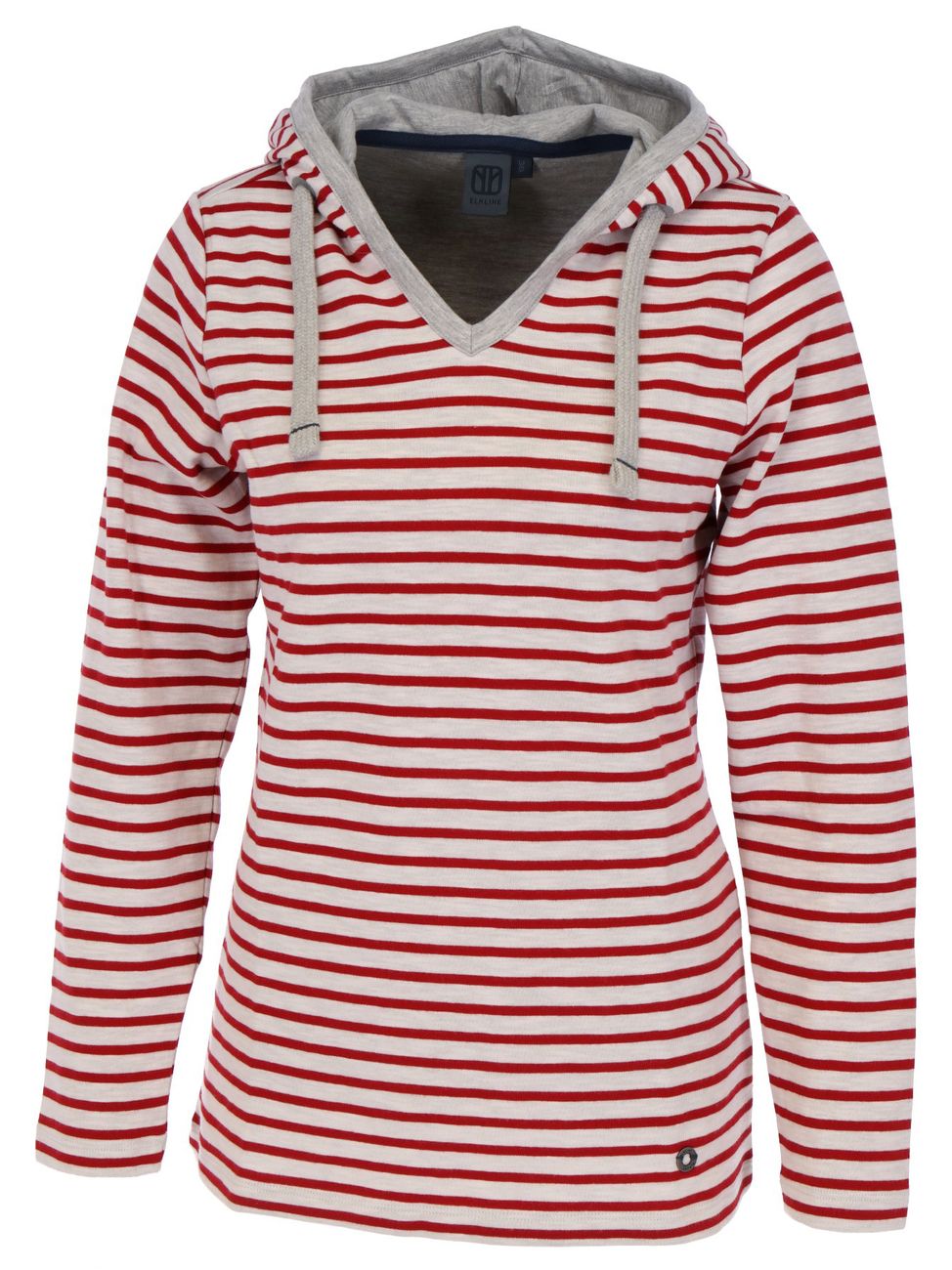 ELKLINE FAVORITE Damen Ringel Sweatpullover mit Kapuze