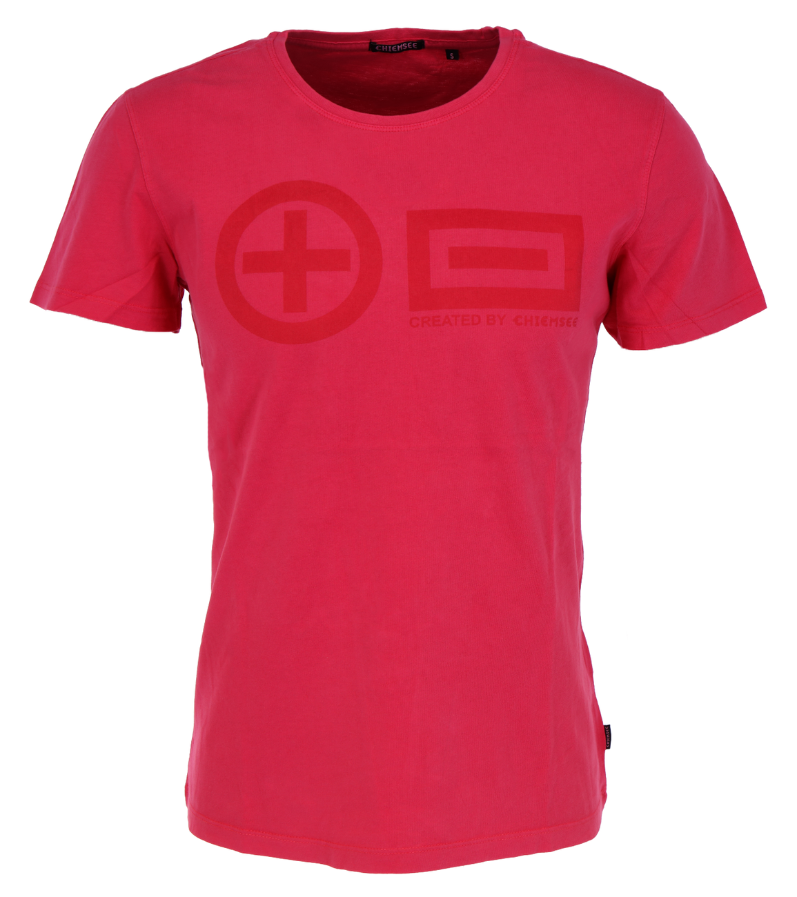 CHIEMSEE MEN T-SHIRT REGULAR FIT HERREN T-SHIRT MIT PLUSMINUS FRONTPRINT