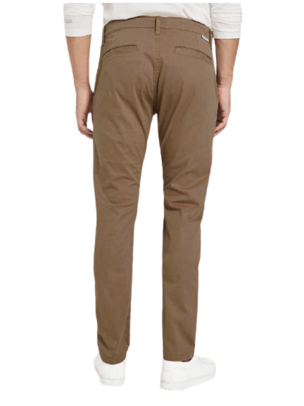 Tom Tailor Herren Travis Slim Chino Hose im Washed-Look