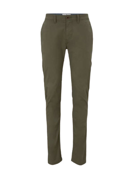 Tom Tailor Herren Travis Slim Chino Hose im Washed-Look