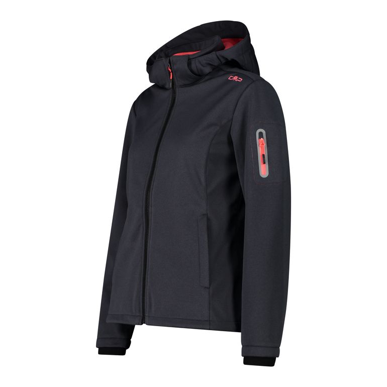 CMP WOMAN JACKET ZIP HOOD Damen Softshelljacke