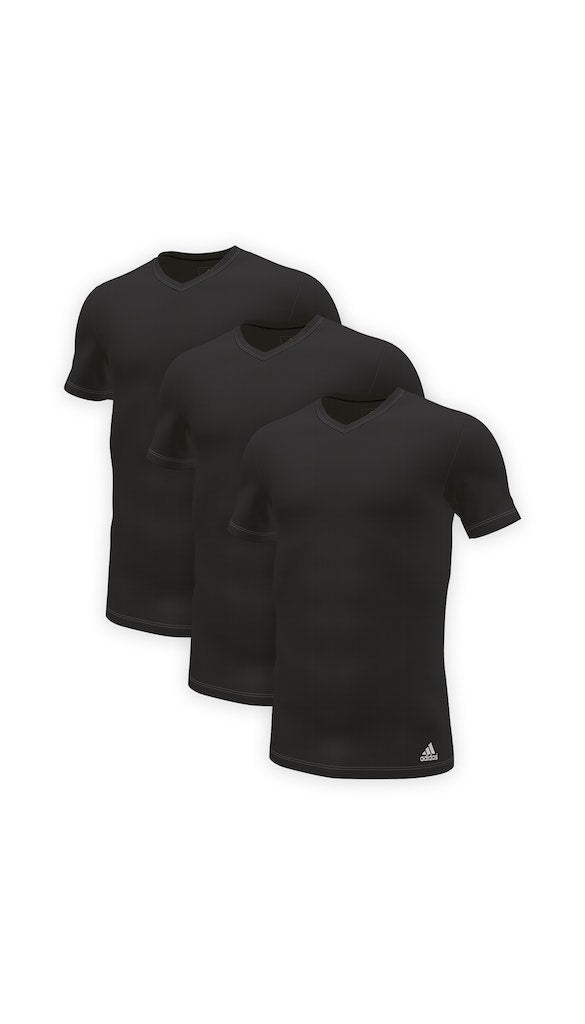 ADIDAS ACTIVE CORE COTTON V-NECK T-SHIRT 3er PACK Herren T-Shirt