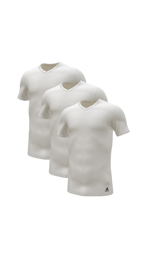 ADIDAS ACTIVE CORE COTTON V-NECK T-SHIRT 3er PACK Herren T-Shirt