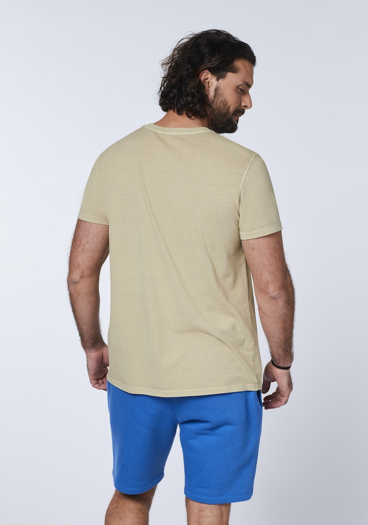 CHIEMSEE MEN T-SHIRT REGULAR FIT HERREN T-SHIRT MIT PLUSMINUS FRONTPRINT