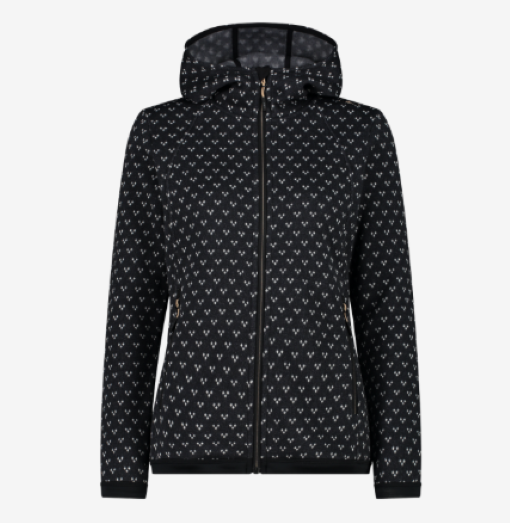 CMP WOMAN JACKET FIX HOOD Damen Knit-Tech Jacke
