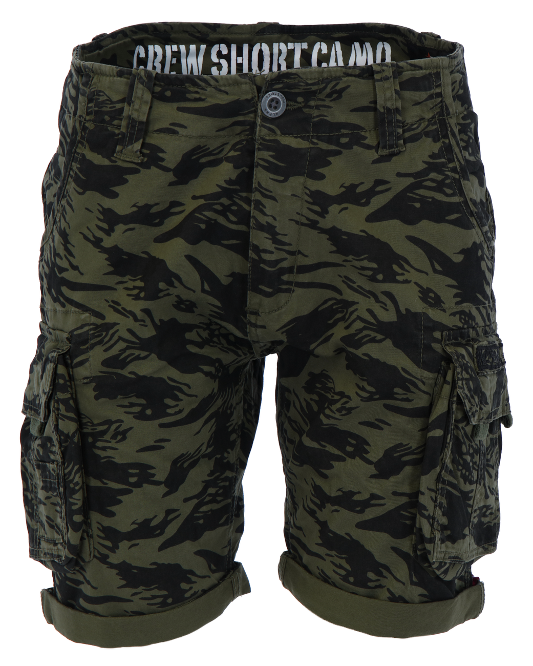ALPHA INDUSTRIES Herren Crew Short Camo