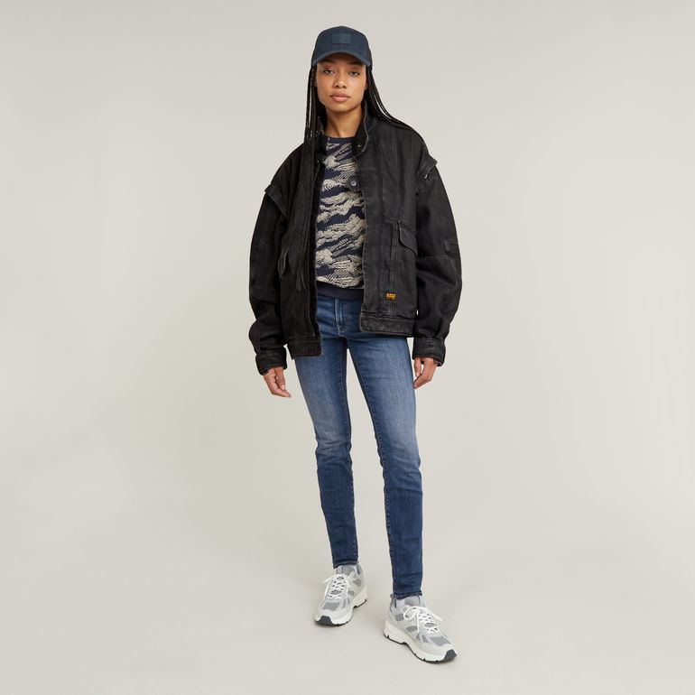 G-STAR RAW 3301 SKINNY WMN MEDIUM AGED Damen Jeans