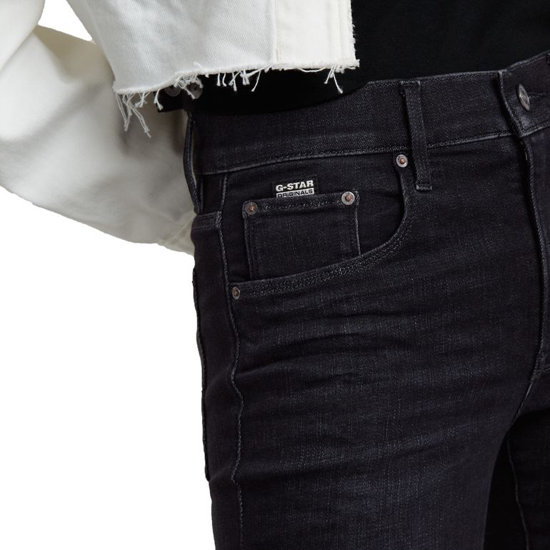 G-STAR RAW DENIM 3301 SKINNY WMN Faded Black Magnet Damen Jeans