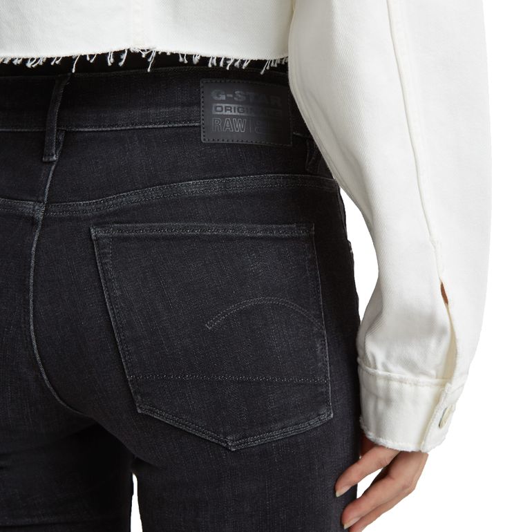 G-STAR RAW DENIM 3301 SKINNY WMN Faded Black Magnet Damen Jeans