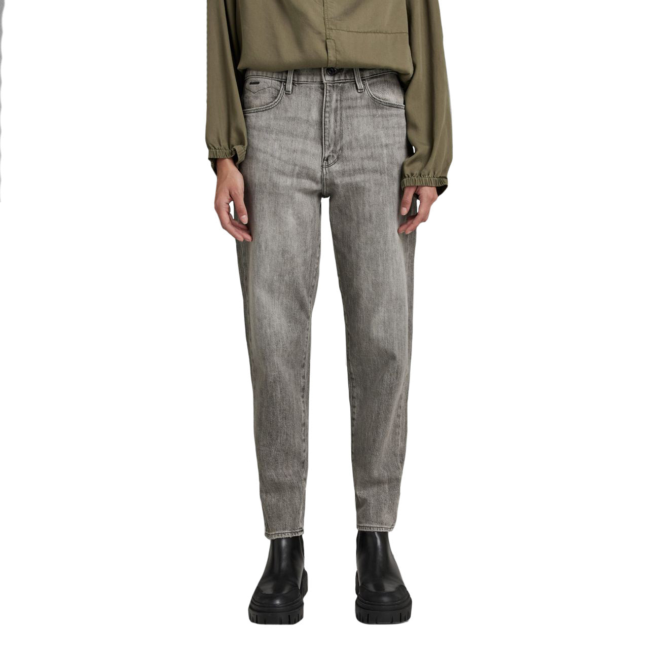 G-STAR RAW DENIM JANEH ULTRA HIGH MOM ANKLE Damen Straight Fit Jeans