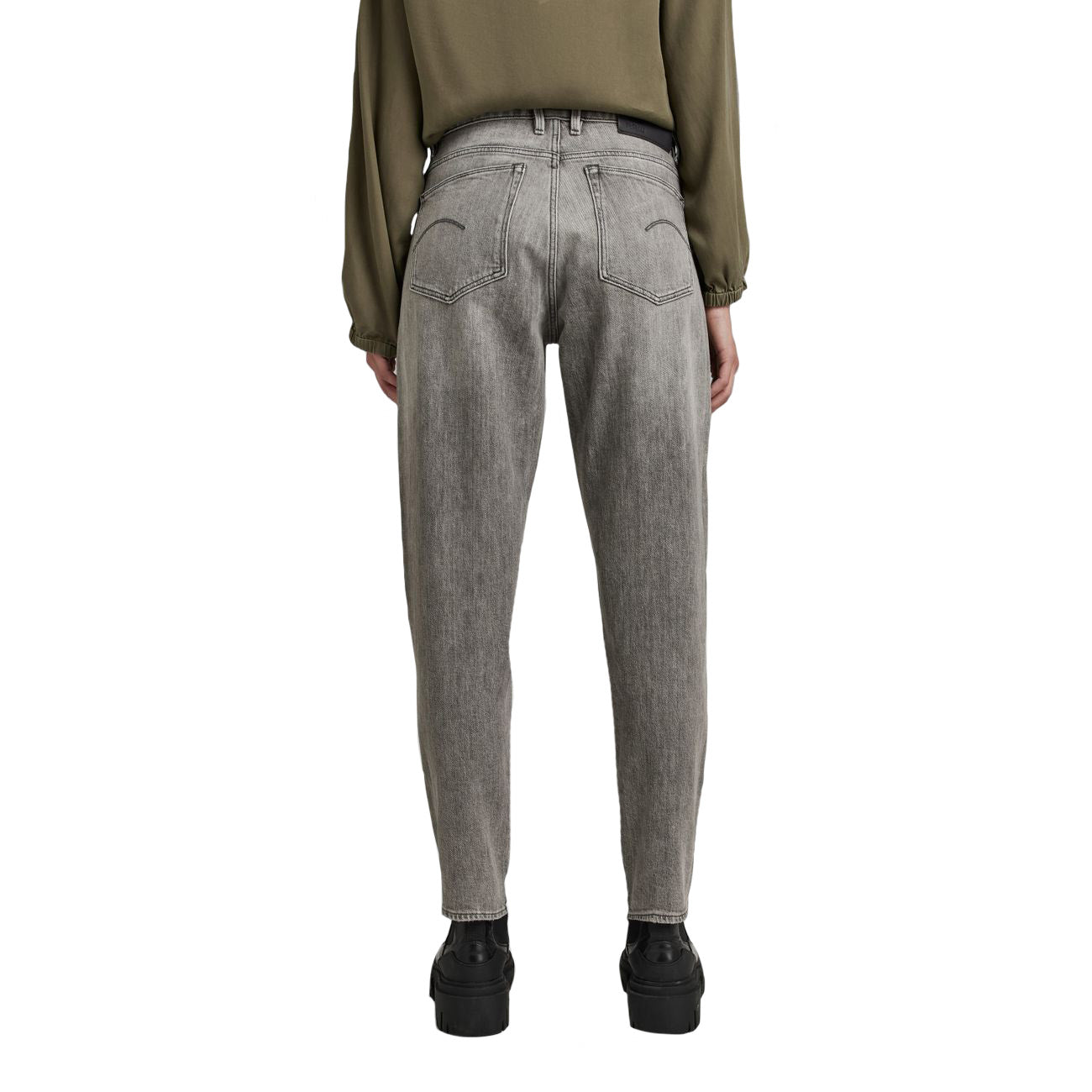 G-STAR RAW DENIM JANEH ULTRA HIGH MOM ANKLE Damen Straight Fit Jeans