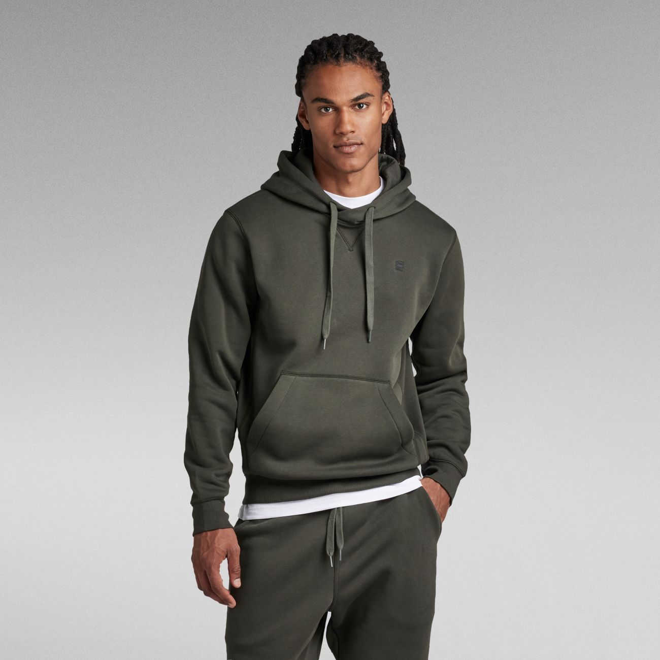 G-STAR RAW DENIM PREMIUM CORE HDD SW L/S Herren Kapuzenpullover