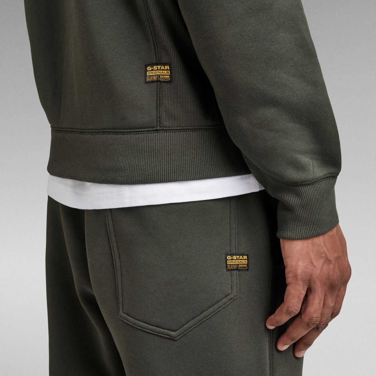 G-STAR RAW DENIM PREMIUM CORE HDD SW L/S Herren Kapuzenpullover