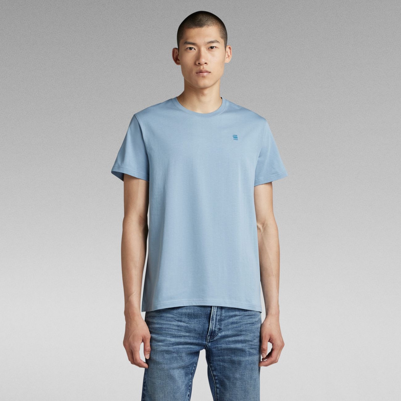 G-STAR RAW DENIM BASE-S R T Herren T-Shirt Bio-Baumwolle