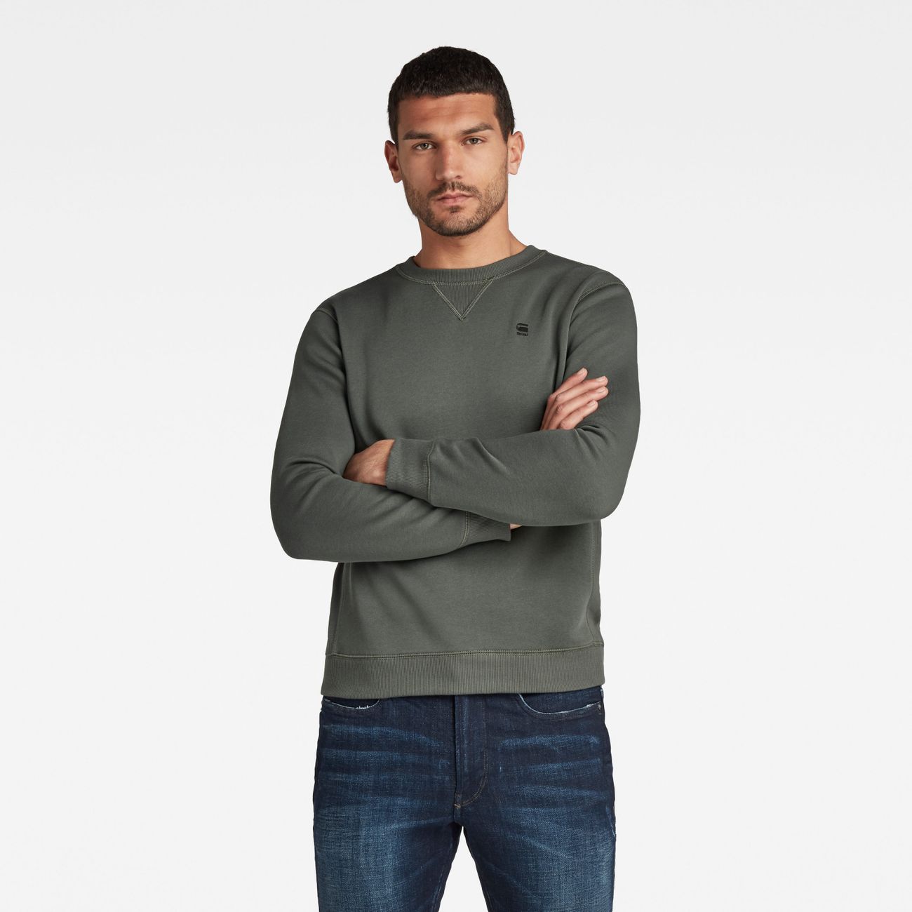 G-STAR RAW DENIM PREMIUM CORE R SW L/S Herren Sweatshirt