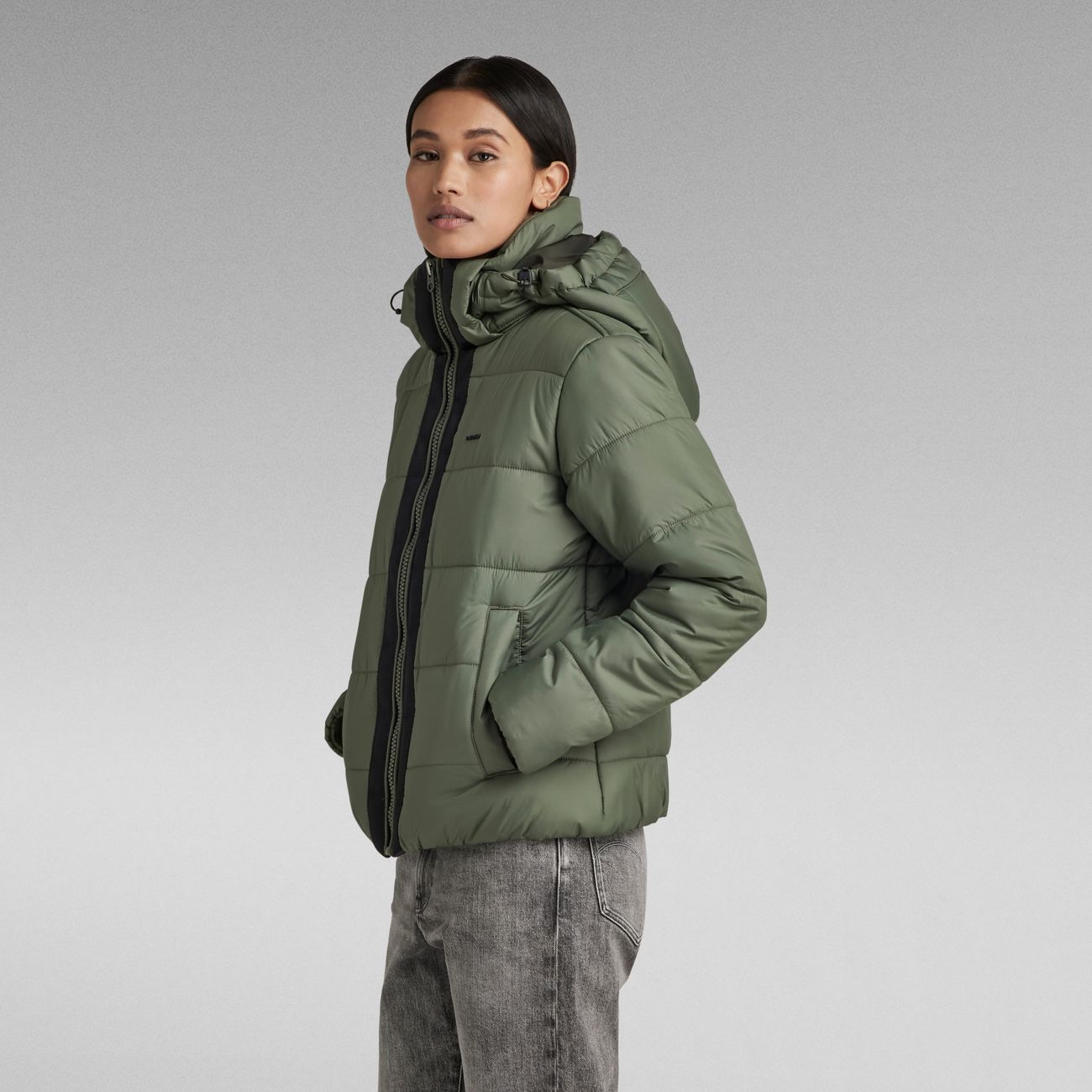 G-STAR RAW DENIM MEEFIC HOODED PADDED JACKET Damen Jacke