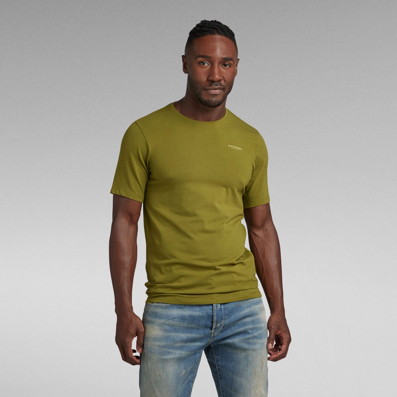 G-STAR RAW DENIM SLIM BASE R T S/S Herren T-Shirt
