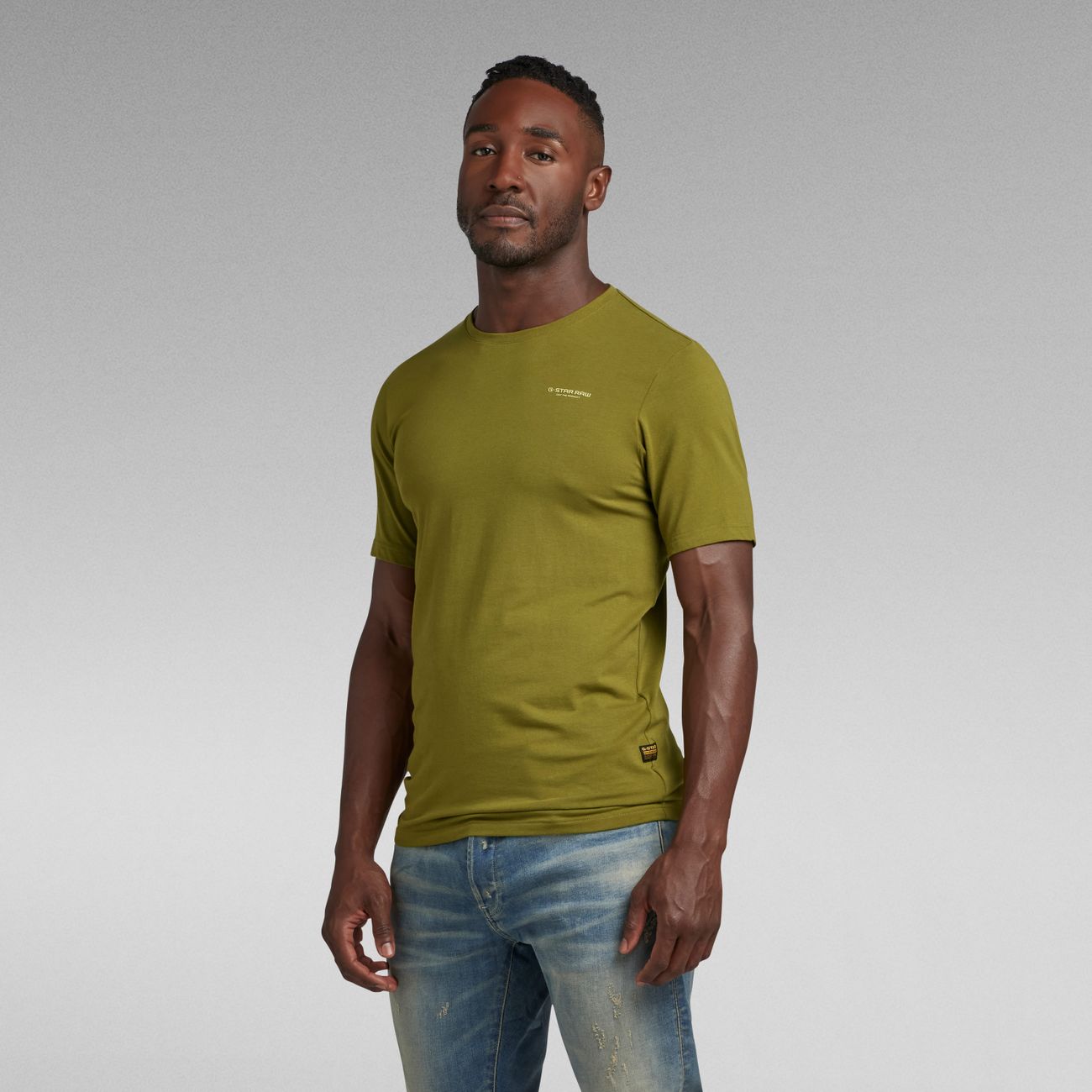 G-STAR RAW DENIM SLIM BASE R T S/S Herren T-Shirt