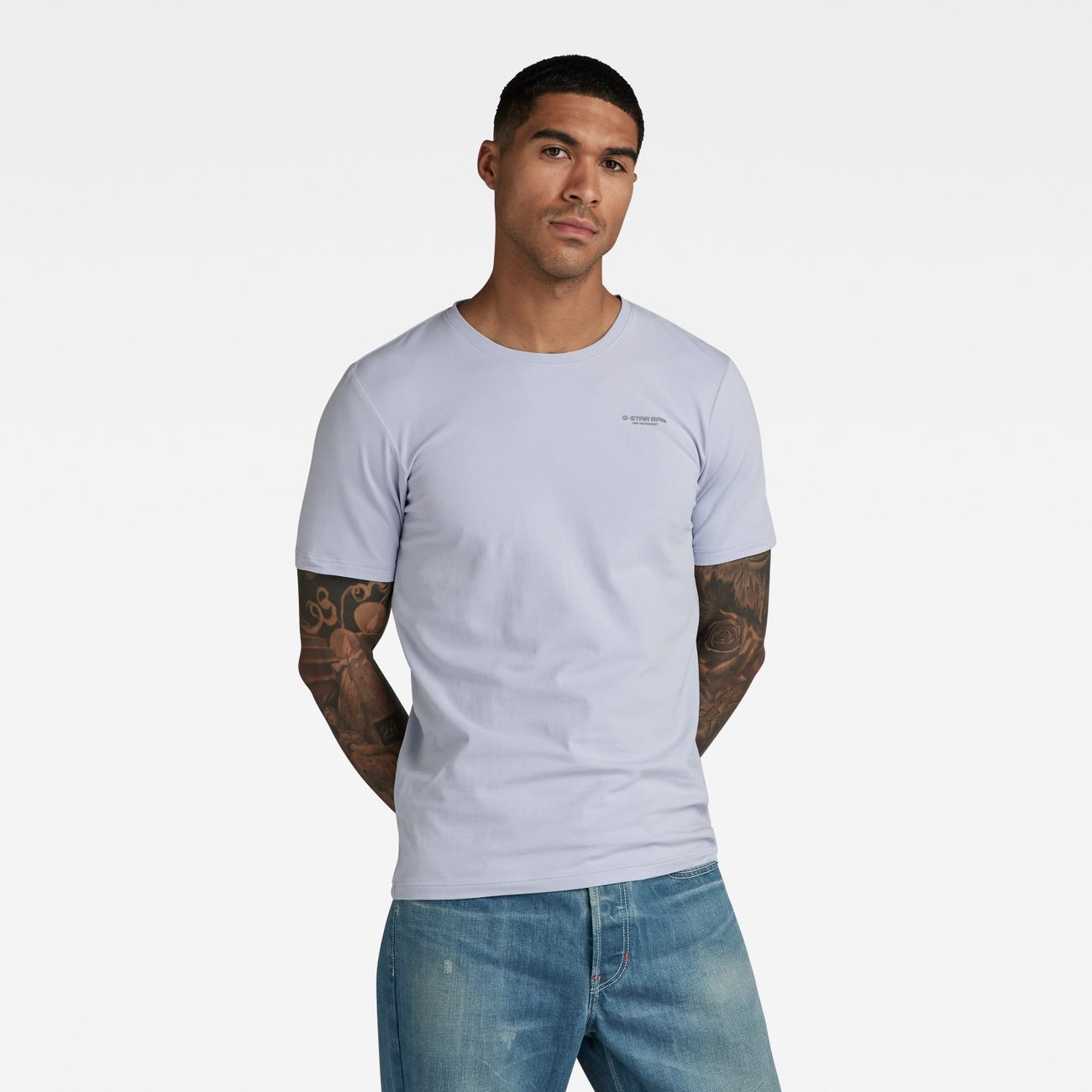 G-STAR RAW DENIM SLIM BASE R T S/S Herren T-Shirt