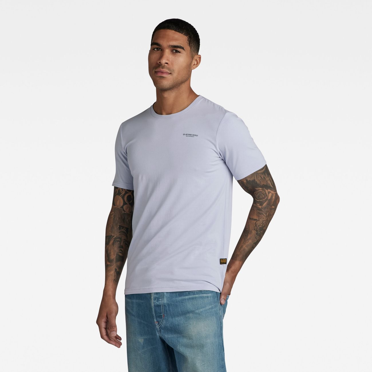 G-STAR RAW DENIM SLIM BASE R T S/S Herren T-Shirt