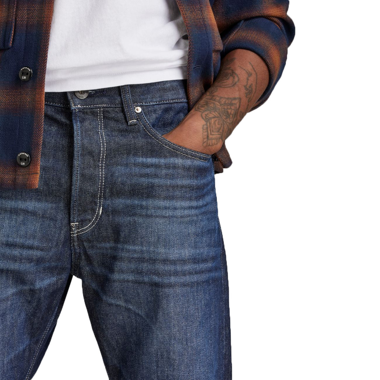 G-STAR RAW DENIM TRIPLE A REGULAR STRAIGHT worn in pacific Herren Jeans