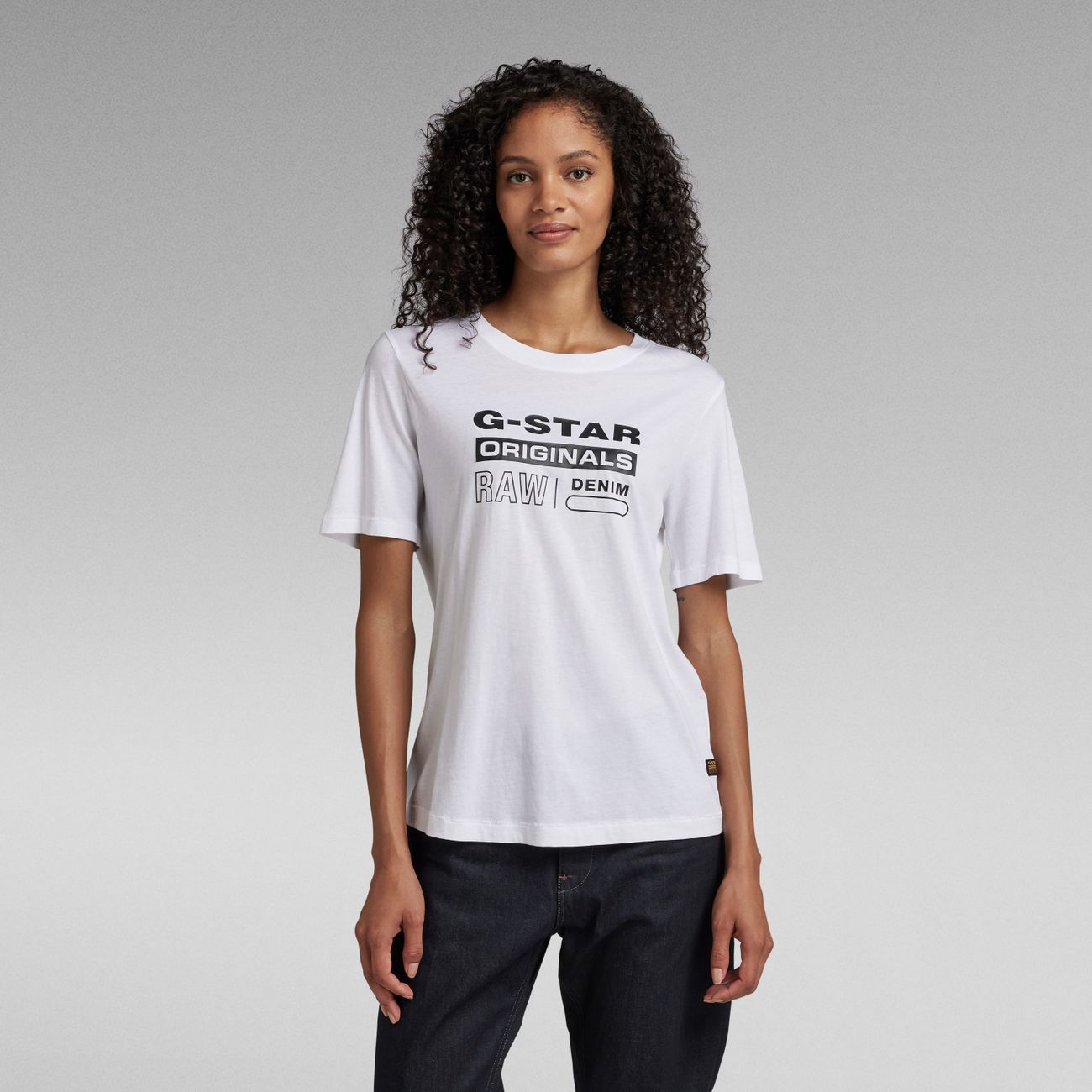 G-STAR RAW DENIM ORIGINALS LABEL R T Damen T-Shirt