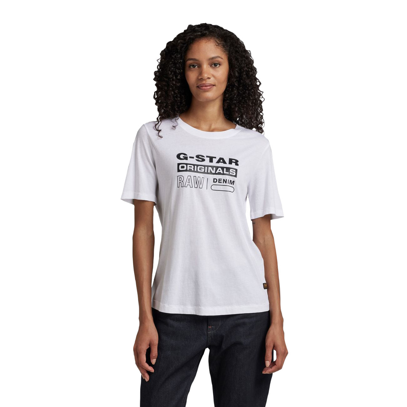 G-STAR RAW DENIM ORIGINALS LABEL R T Damen T-Shirt