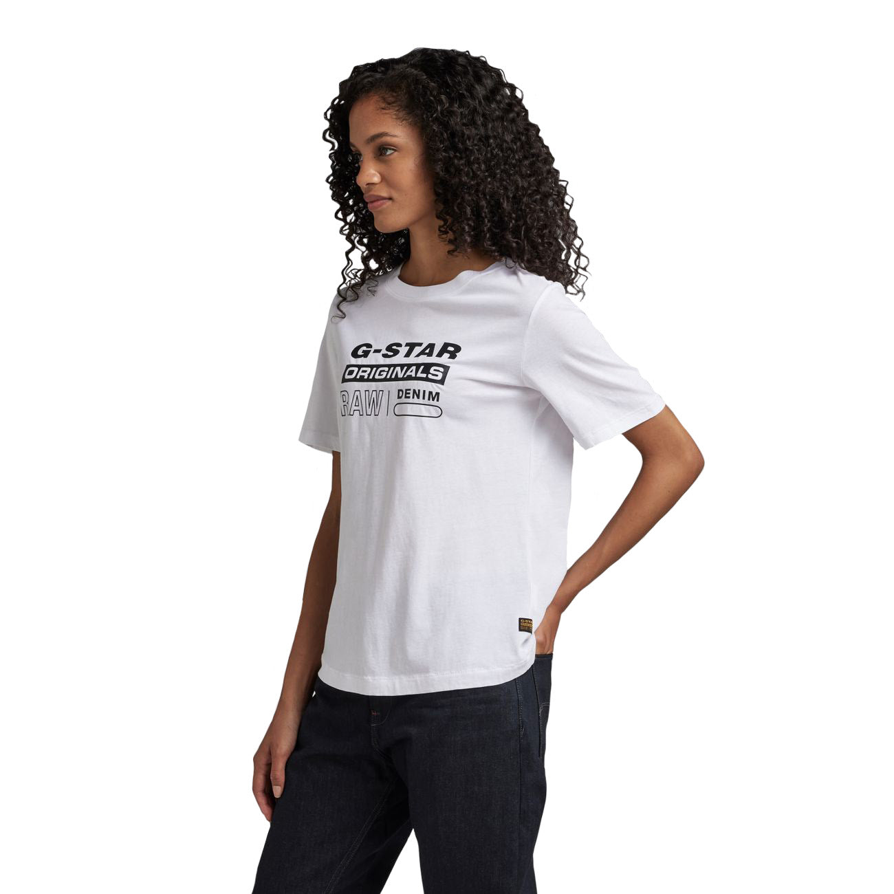 G-STAR RAW DENIM ORIGINALS LABEL R T Damen T-Shirt