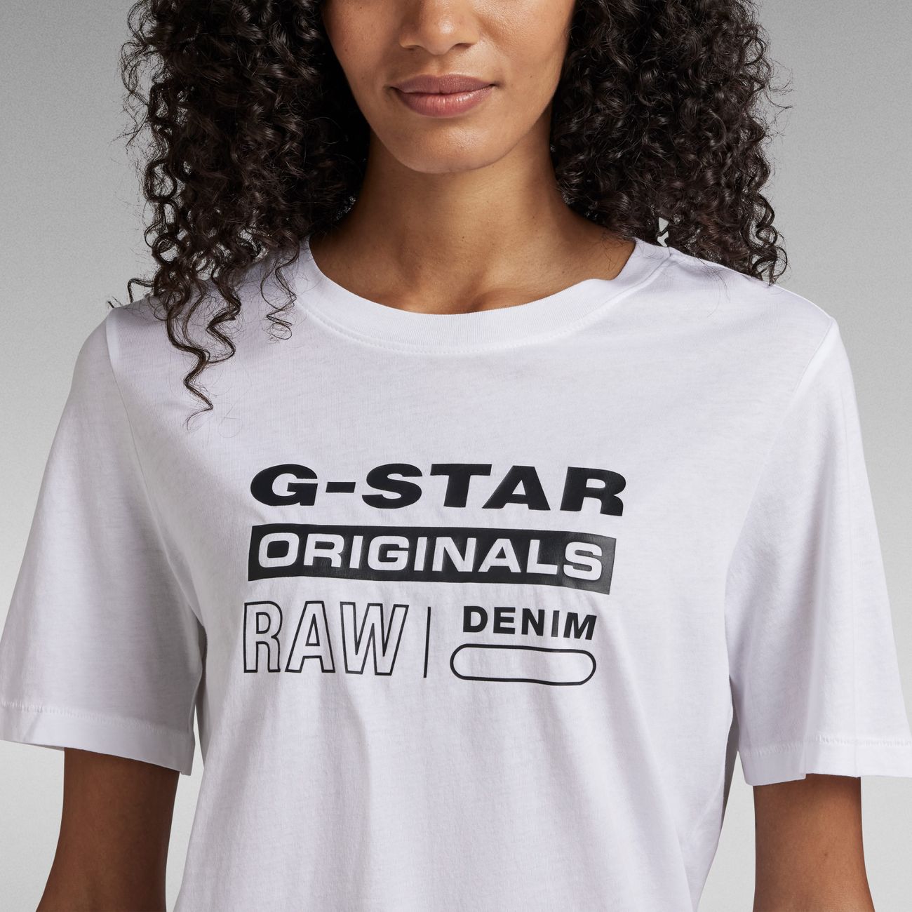 G-STAR RAW DENIM ORIGINALS LABEL R T Damen T-Shirt