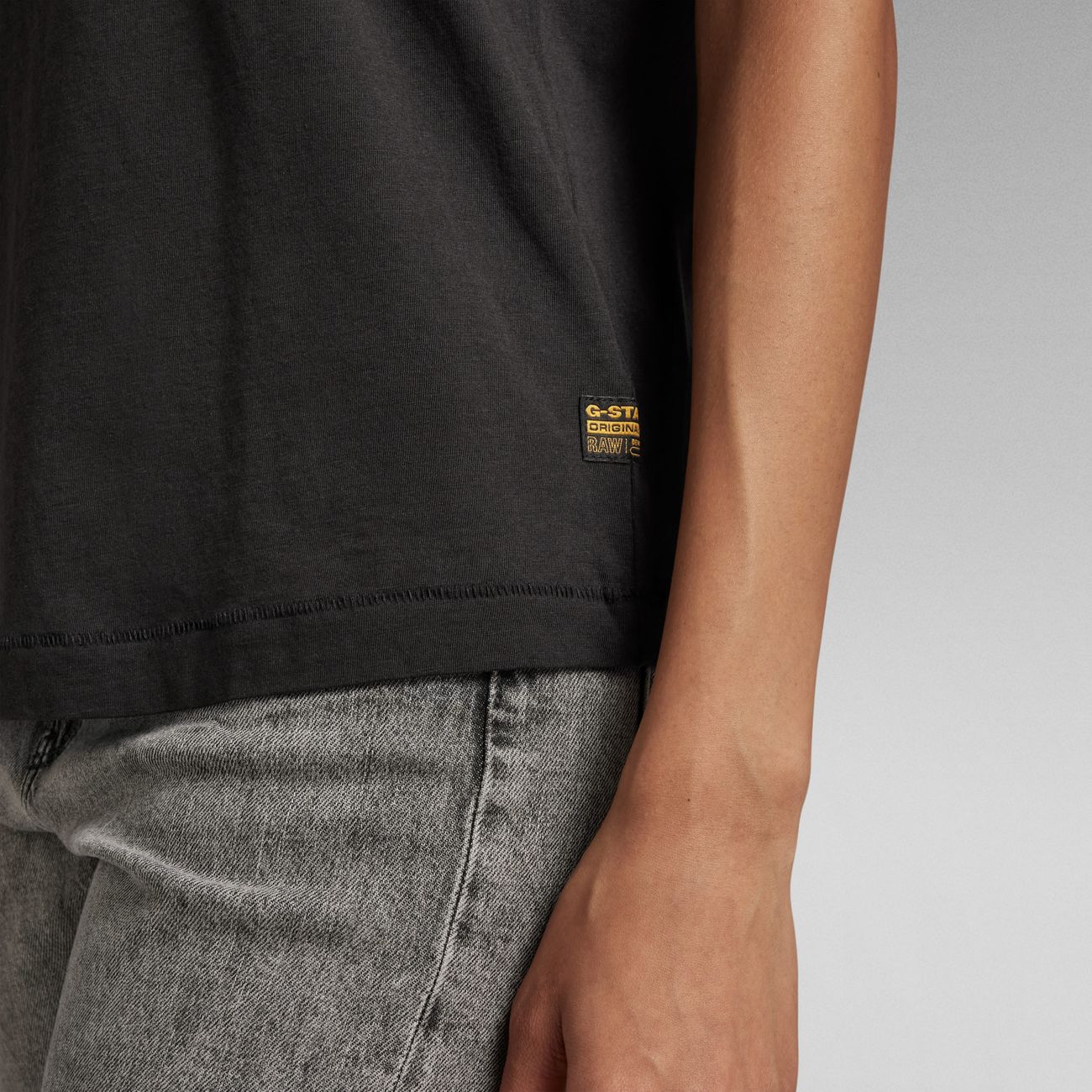 G-STAR RAW DENIM ORIGINALS LABEL R T Damen T-Shirt